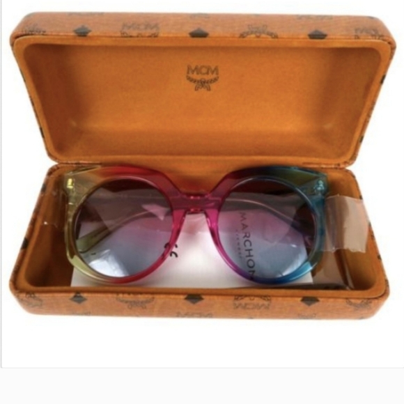 MCM Punk Rainbow Cat-Eye Sunglasses RARE - Picture 3 of 14